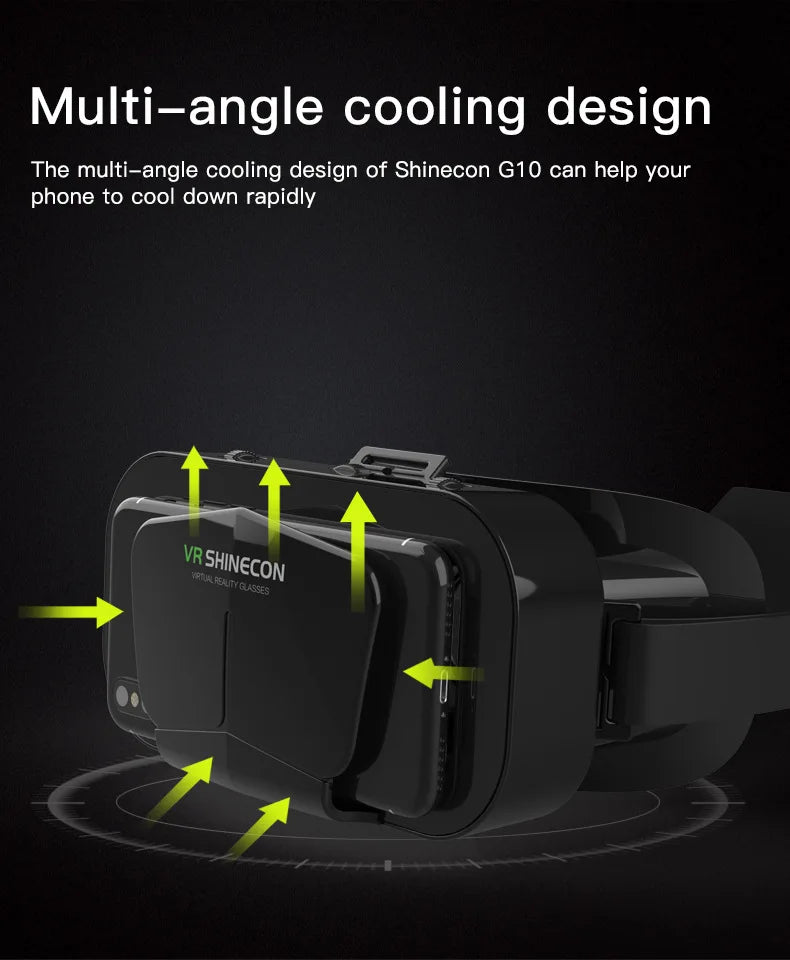 VR brýle 3D virtuální realita, headset, helma, čočky, brýle, chytré pro smartphony, mobilní hry, sada Viar Viewer