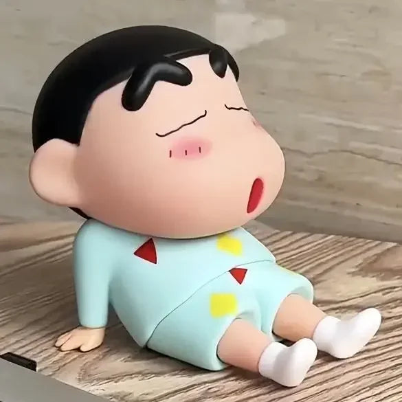 Kawaii Crayon Shin-Chan Boochan Phone Holder Desktop Anime Ornaments Watching Tv Cartoon Phone Support Cute Doll Girls Gifts