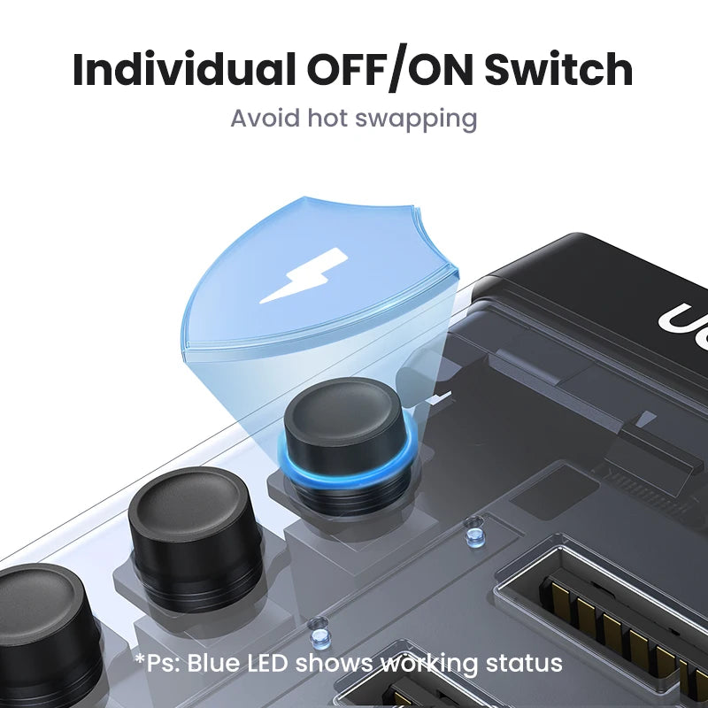 Seven-Port USB 3.0 Hub with Individual Switches