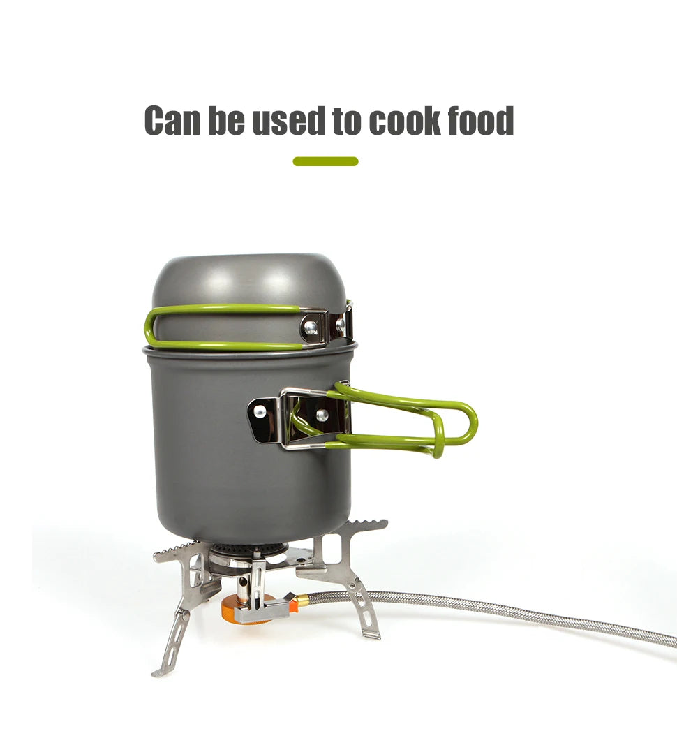 Camping Pot with Non-Stick Surface and Foldable Handle
