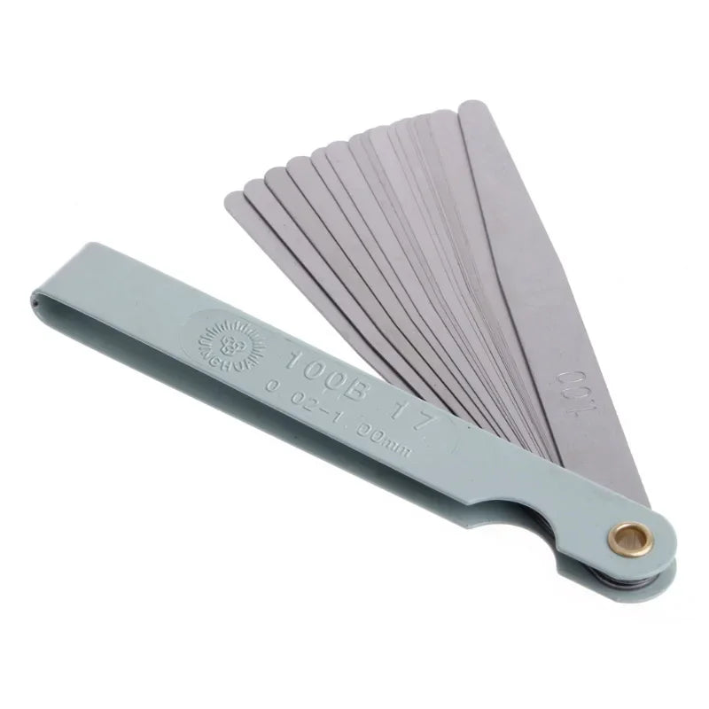 Metric Feeler Gauge, 17 ostrzy, 0,02–1,00 mm