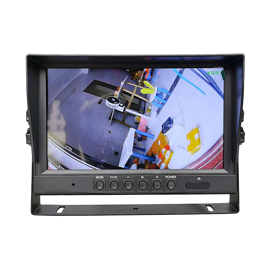 DIYSECUR 9-Zoll AHD IPS LCD HD Monitor Rückfahrbildschirm Auto Monitor Max Unterstützung 1080P AHD CVBS Auto-Kamera 4PIN Videoeingang