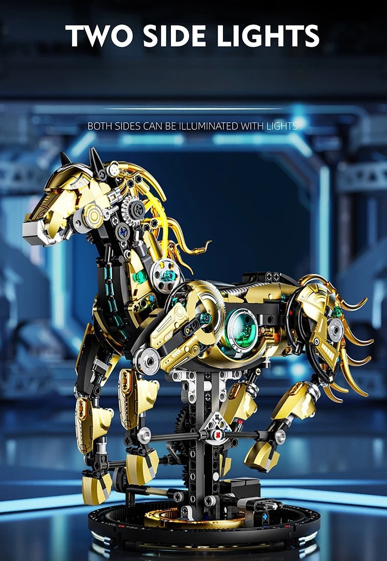 kit de construction de cheval mécanique - 1055 pièces