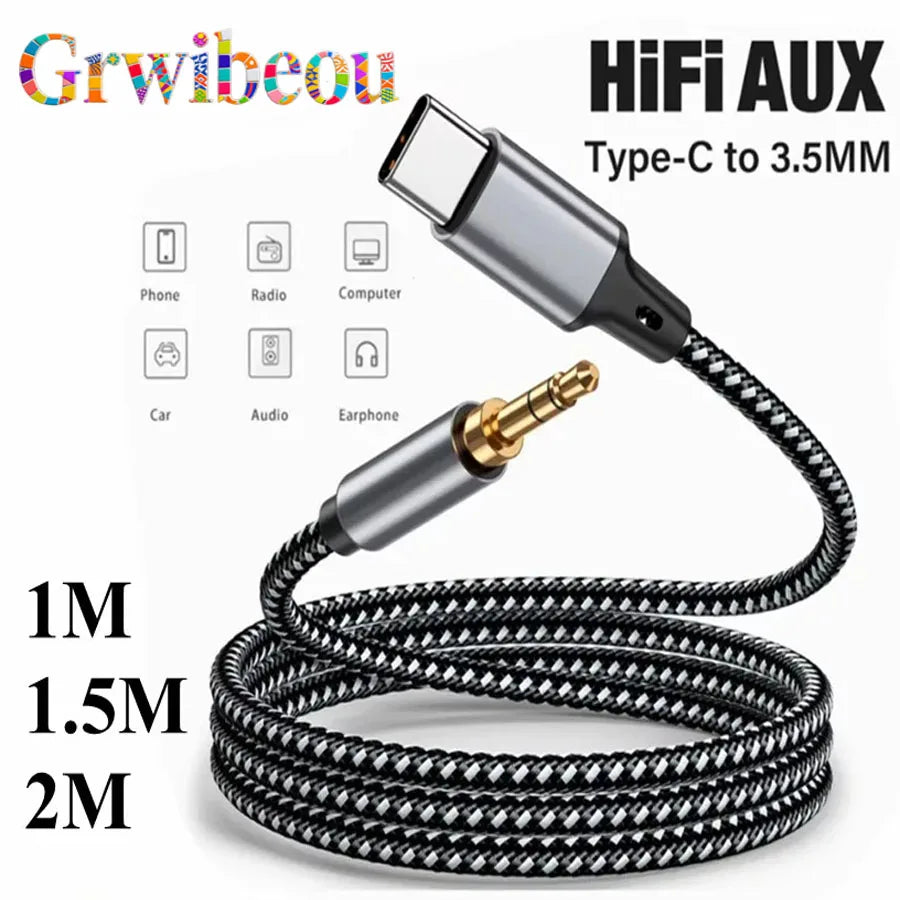 Zvukový kábel USB-C na 3,5 mm AUX