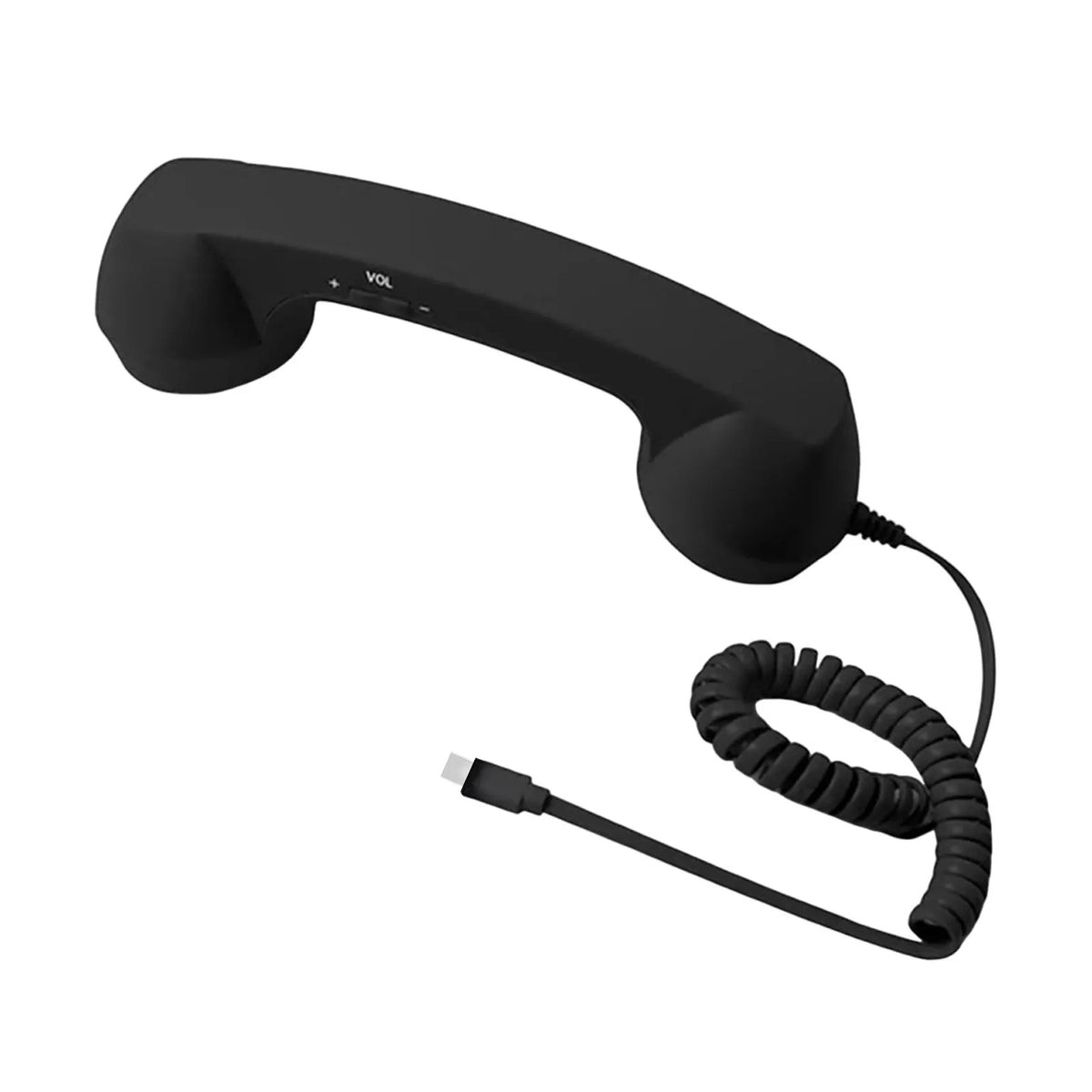 Retro telefónne slúchadlo s USB-C a ovládaním hlasitosti