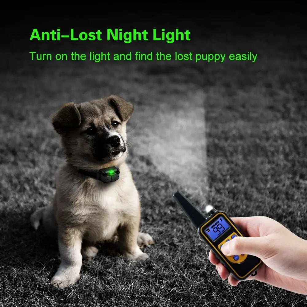Waterproof Dog Training Collar with Remote, Rechargeable Anti-Bark