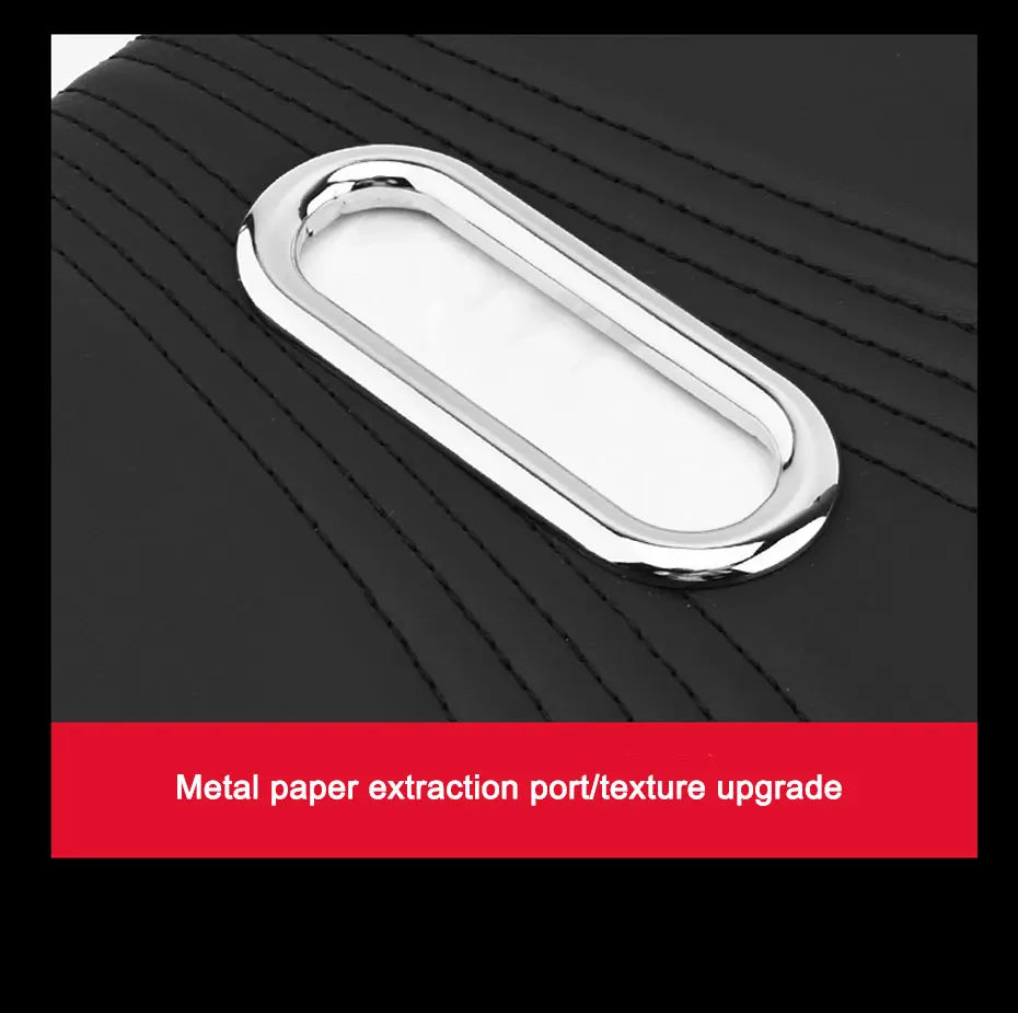 Car Armrest Cushion with Tissue Holder and Storage Pocket