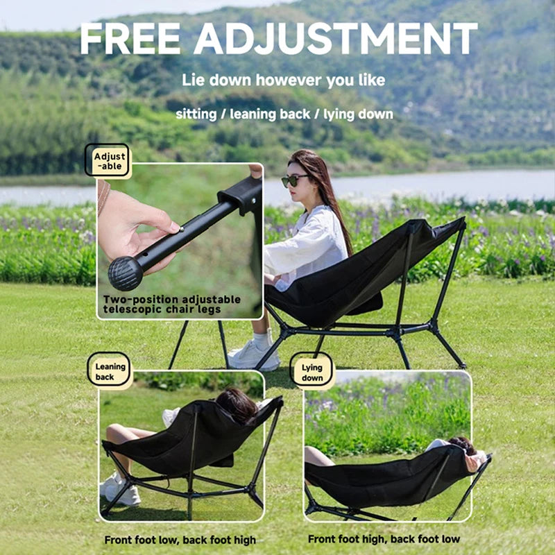 Folding Lounger Chair for Camping, Beach, Home and Travel