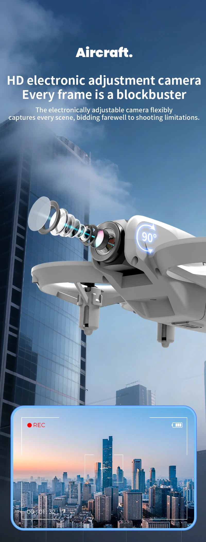 WiFi FPV ve 4K Kameralı H135 Mini Drone