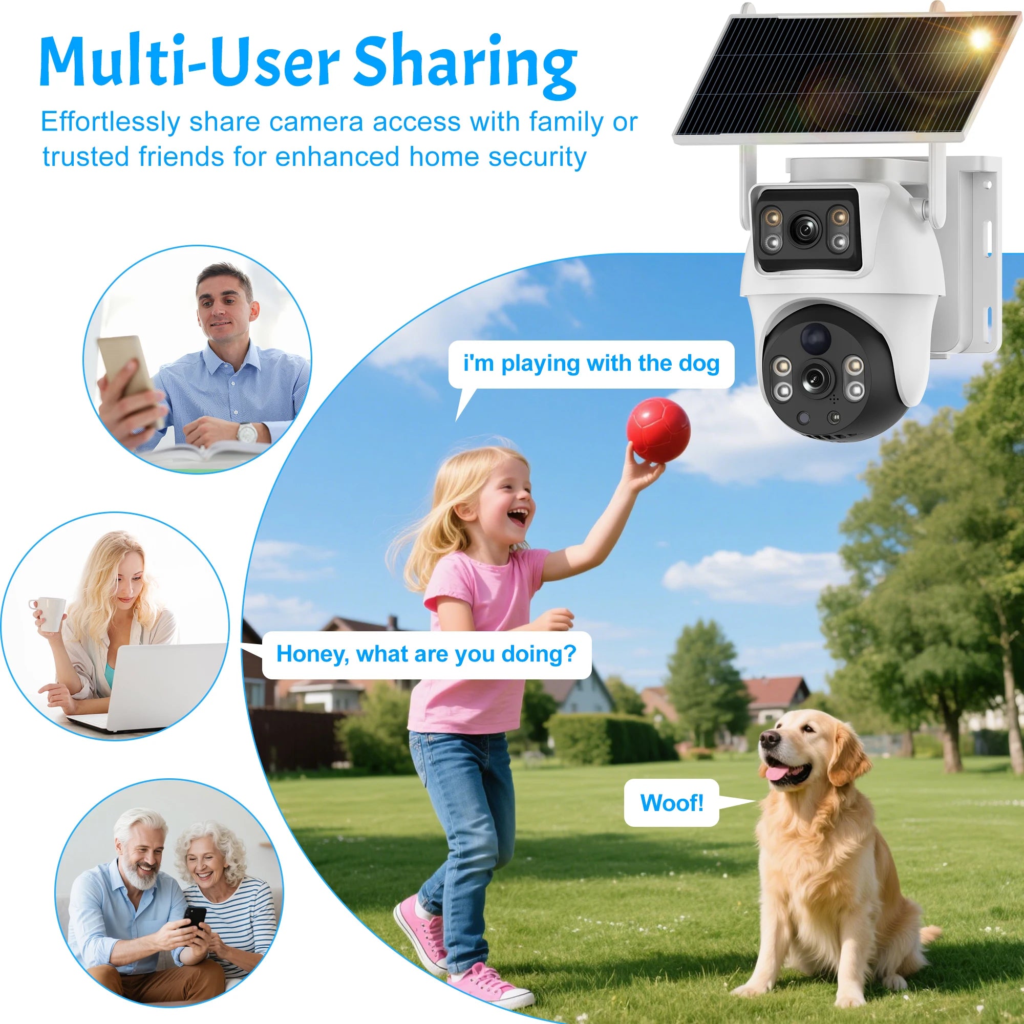 Dual Lens 8MP 4G Outdoor Security Camera with Night Vision