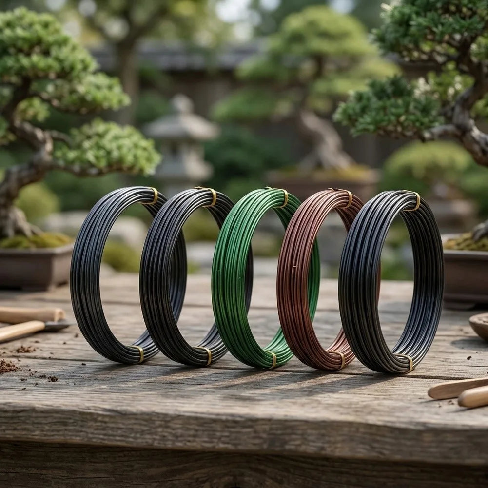 Kit de fio de treino para bonsai com corta-fios