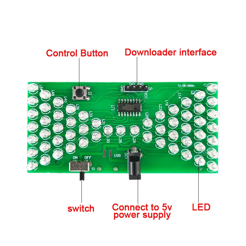 Electronic LED Hourglass DIY Kit