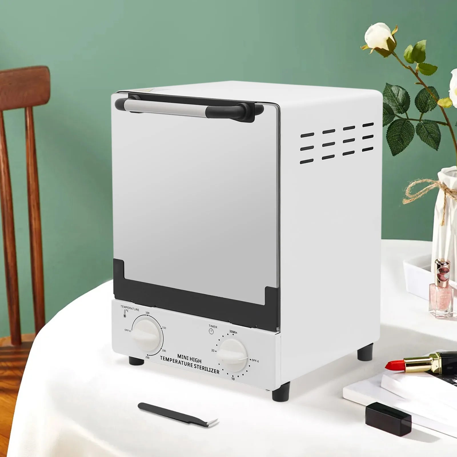 Esterilizador de Calor Infrarrojo 12L 1000W Limpiador de Herramientas para Uñas y Salón