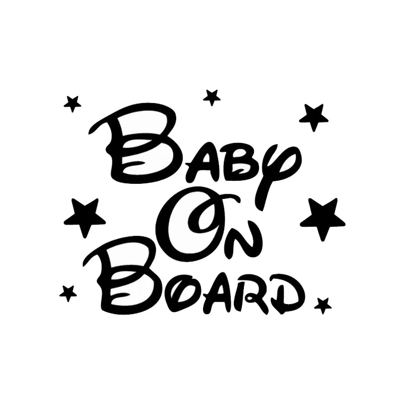 Baby en Kinderen on Board autodecal – Negen ontwerpen