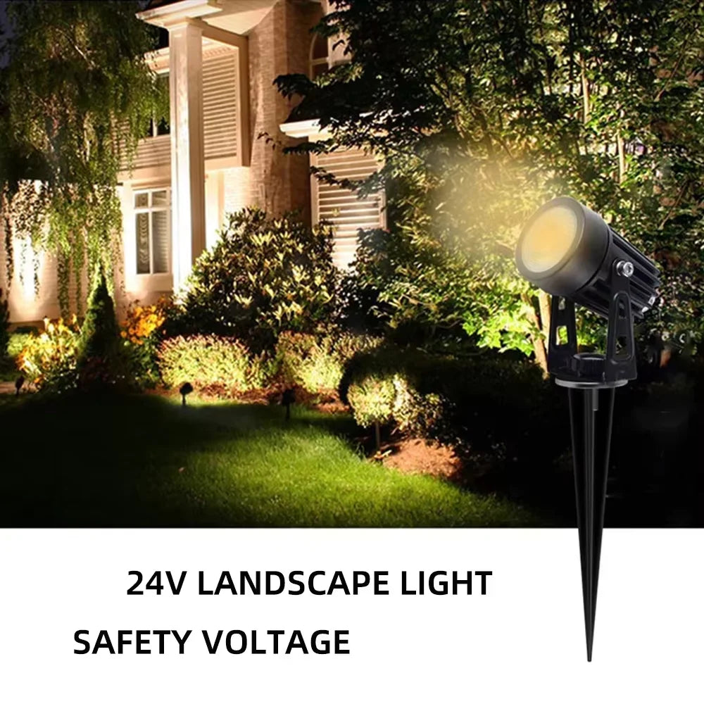 Set vrtnih reflektora s toplim bijelim LED svjetlom, 24 V