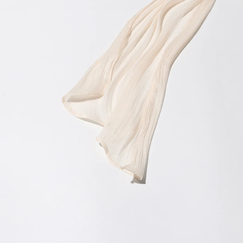 TWOTWINSTYLE Solid Patchwork Lace Up Blouse Mini Dresses For Women V Neck Long Sleeve Sweet Style Dress Female Clothing Fashion