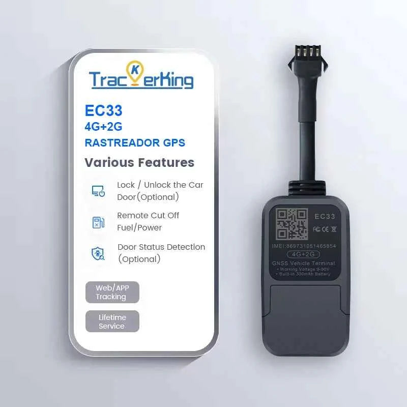 2pcs 4G+2G GPS Tracker with 300mAh Battery