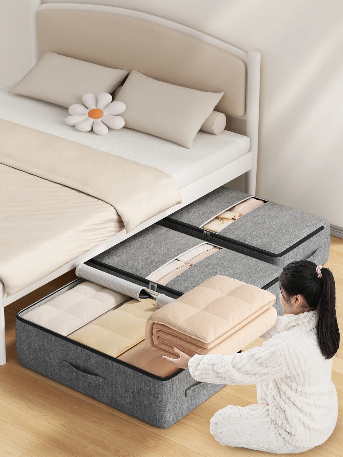 Extra Large Underbed Storage Bag with Zipper