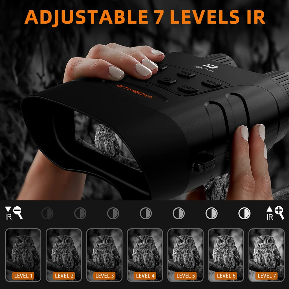GTMEDIA N2 Night Vision Binoculars with 5X Zoom and 1080P