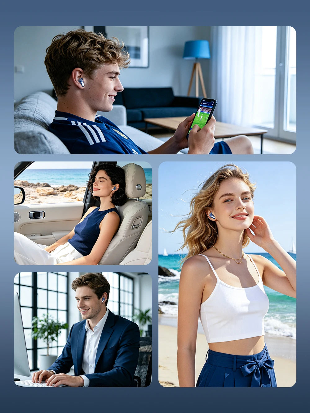 TWS Wireless Earbuds with AI Translator and Power Bank