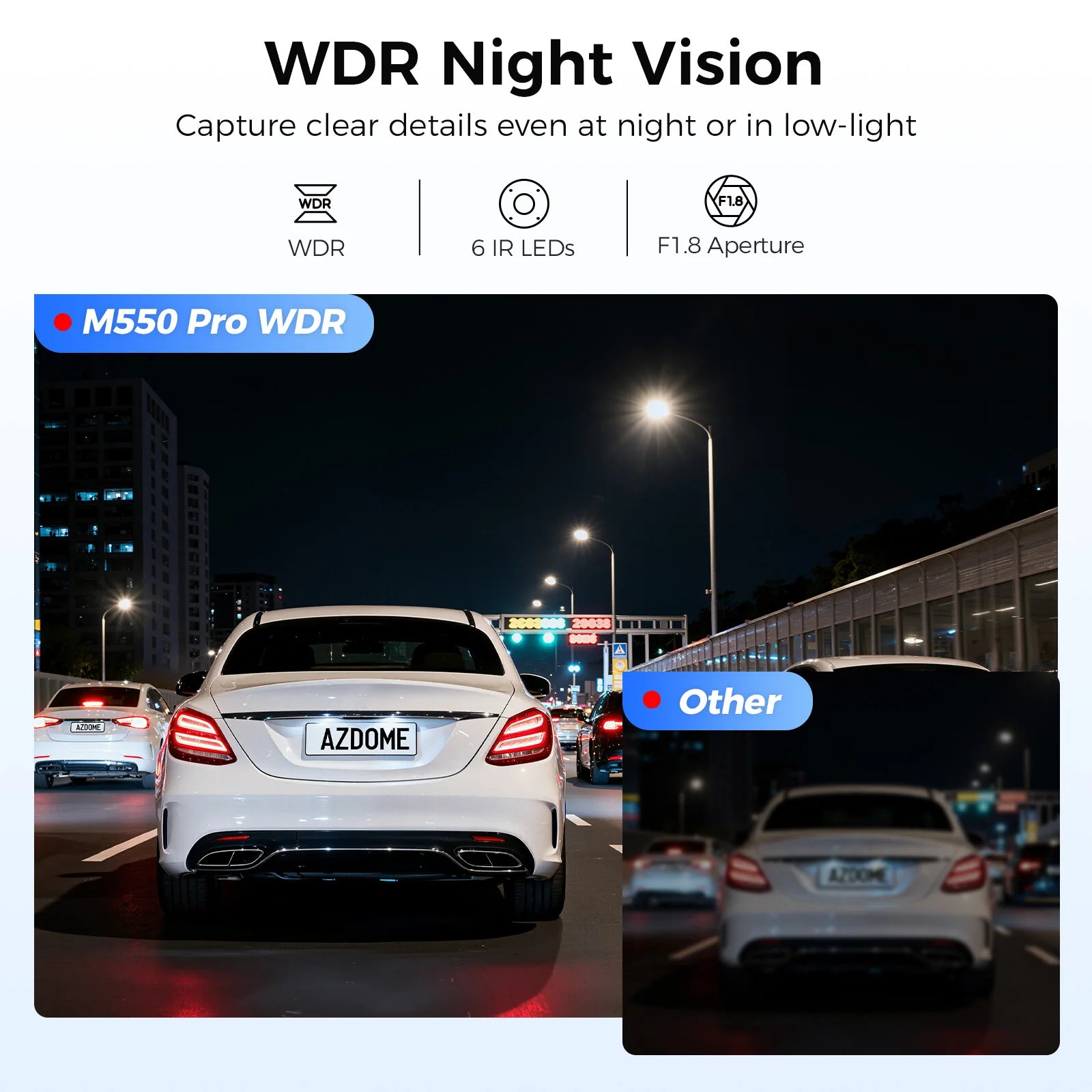 Dual Dash Cam Front and Rear 4K 2.5K GPS Wi-Fi