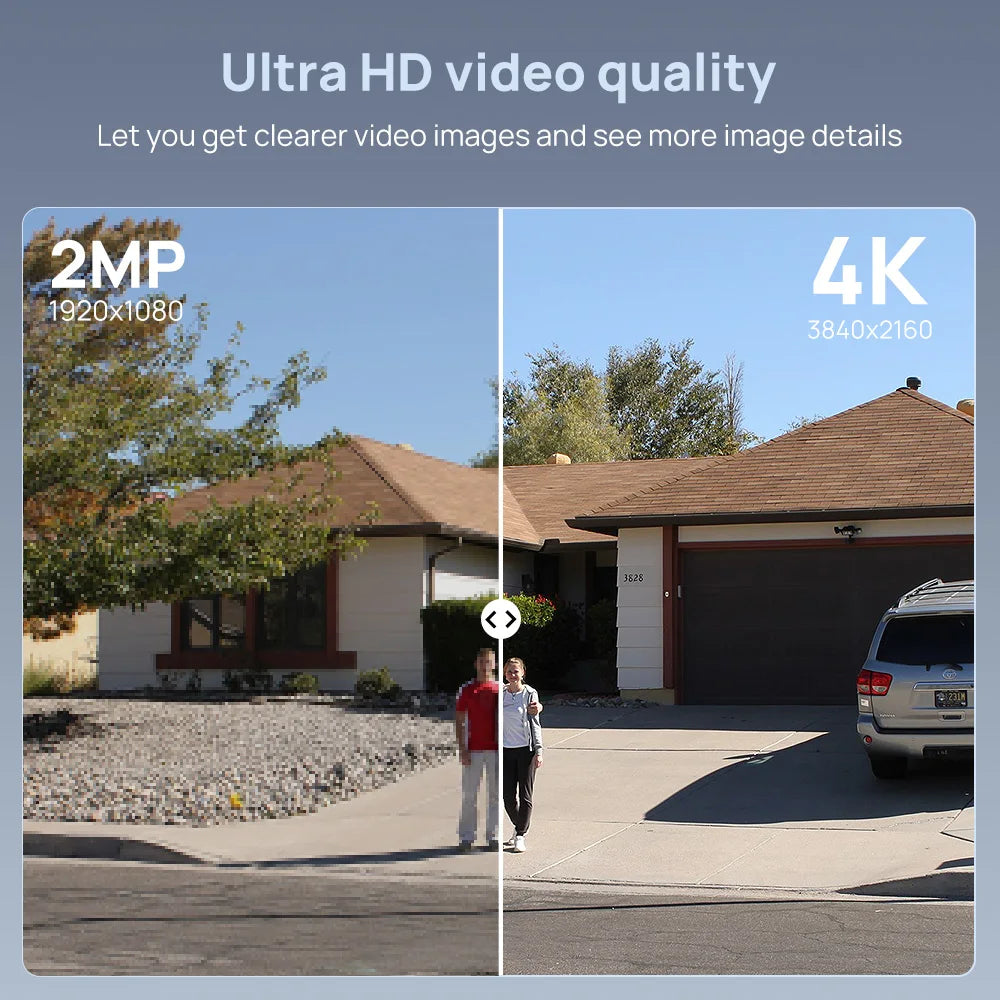 Vikylin Hikvision Compatible 8MP Dome PTZ IR Night Vision IP Camera 2-way Audio Home CCTV IP66 Outdoor Video Surveillance onvif