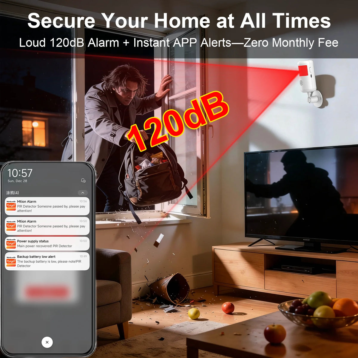 Smart WiFi Infrared Alarm Detector