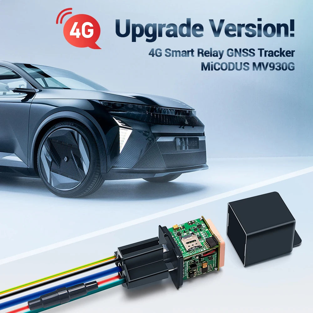 MiCODUS Auto GPS-tracker 4G MV930G 9-95V Brandstof-relay uitschakelen GPS-tracker Motorcycle trillingssensitief ACC Aan/Uit meldingen