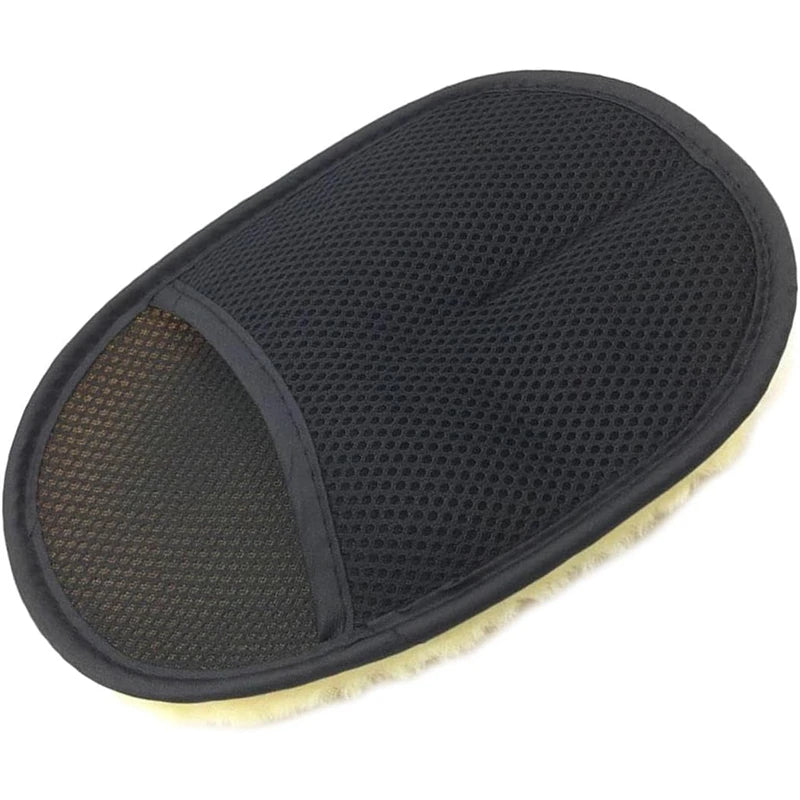 ISGTDRM Car Cleaning Sponge Glove Car Polishing Washing Mitt Gloves Microfibre Wash For Automotive Kitchen Homes Cleaner Wool