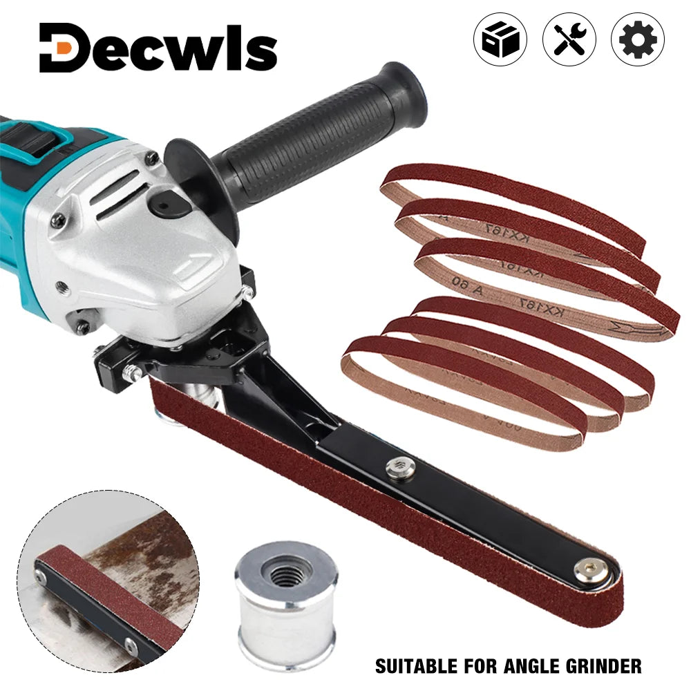 Belt-Sander Attachment for Matching Angle Grinders