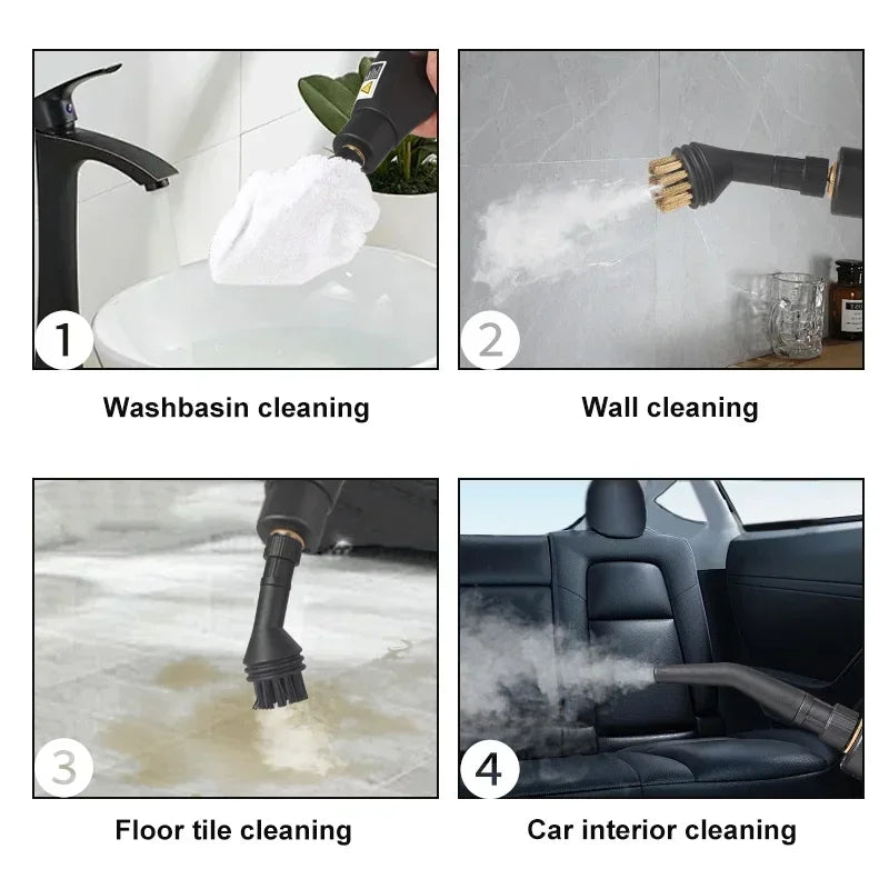 2500W Handheld Steam Cleaner for Deep Home and Car Cleaning