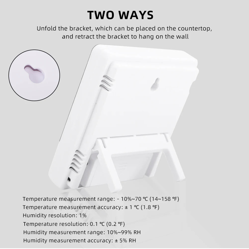 LCD Digital Temperature Humidity Meter HTC-2/HTC-1 Home Indoor Outdoor Hygrometer Thermometer Weather Station with Clock