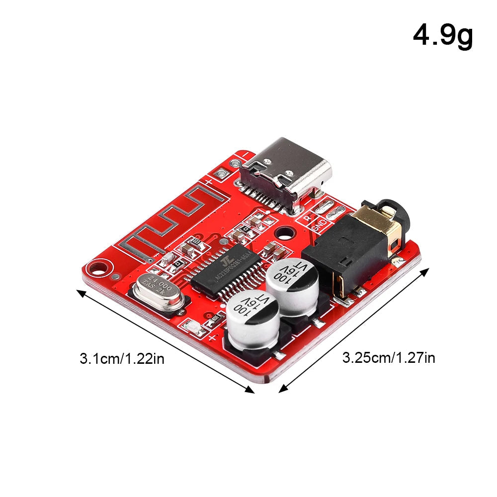 DIY Wireless Bluetooth Audio Receiver Board BT5.1 MP3 WAV Decoding Board Speaker Amplifier Moudle For A2DP/AVCTP/AVDTP AVRCP/HFP
