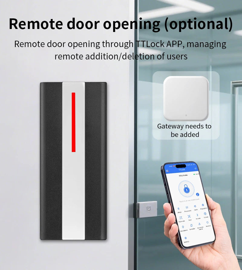 TTLock Bluetooth Access Control System IP67 Waterproof RFID Reader
