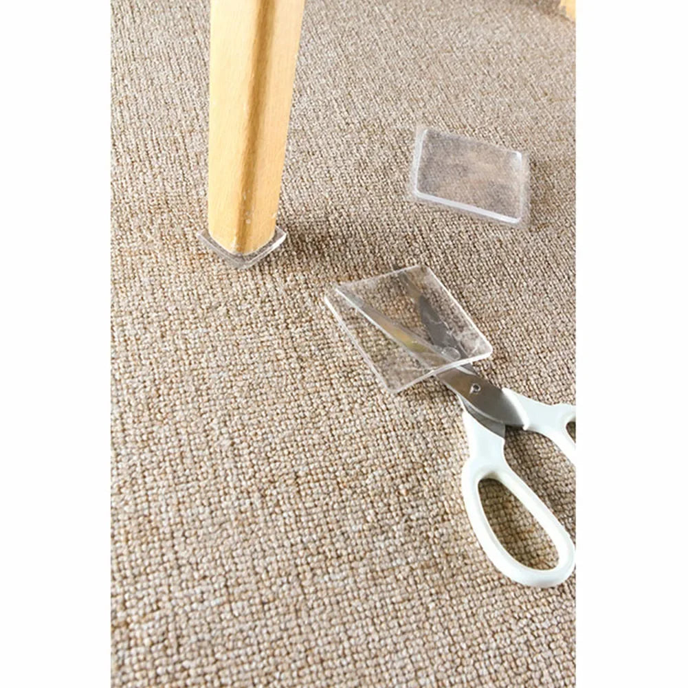 4pcs Anti Vibration Non-Slip Mat Washing Machine Silicone Pad Multifuncational Transparent Place Mats Home Bathroom Portable