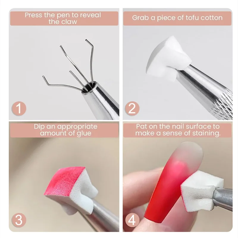 50/150pcs Ombre Sponge for Nails Soft Gradient Nail Sponge with Grabbing Pen Ombre Nail Brush French Tip Tool Manicure Design