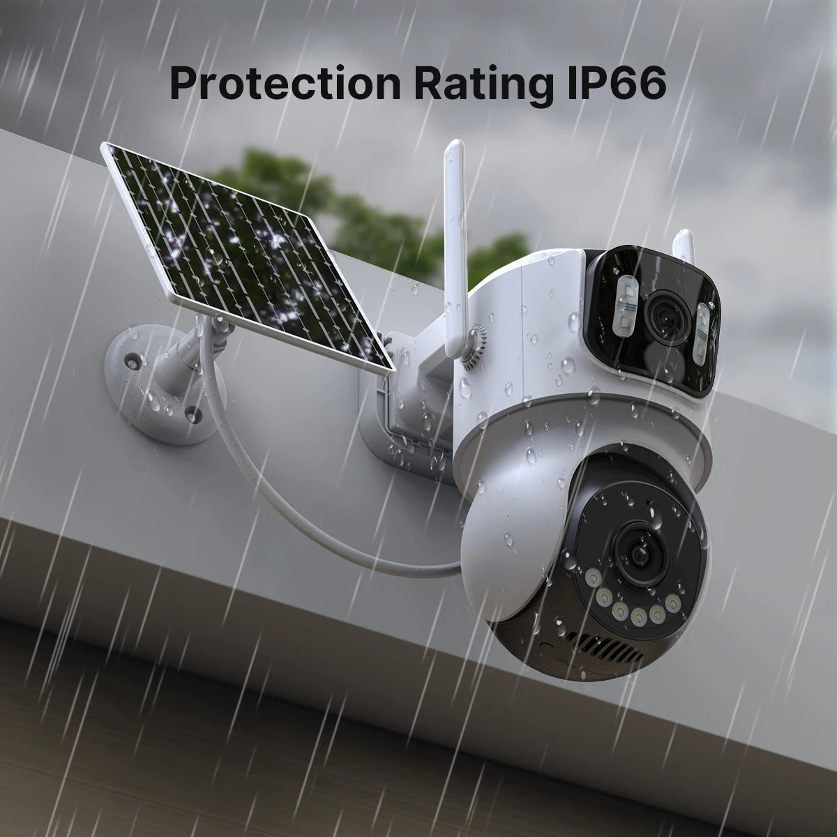 4G Solar Outdoor Security Camera with PTZ Auto Tracking Night Vision and Two-Way Audio