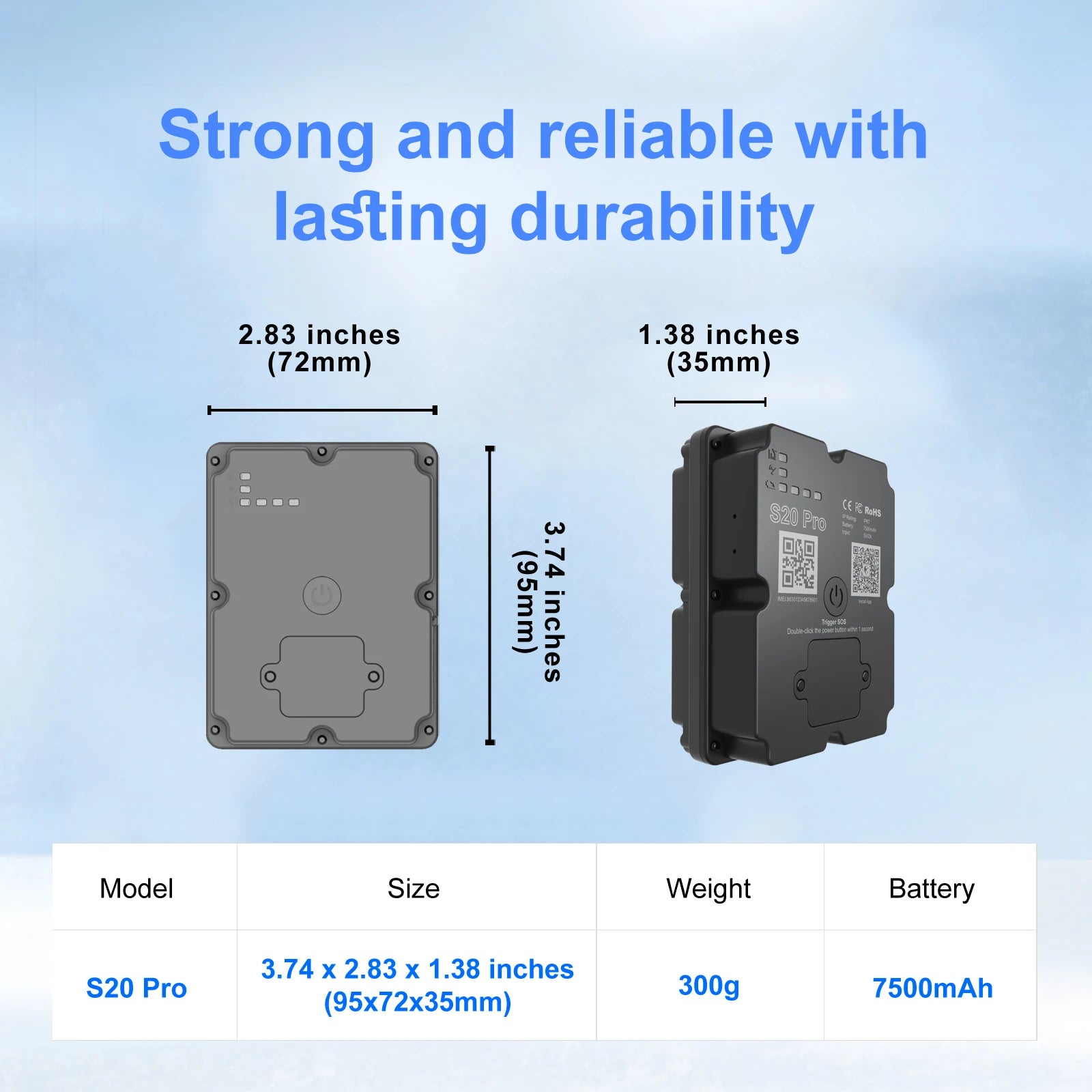 Rastreador de Vehículos 4G GPS con Seguimiento en Tiempo Real y Larga Duración de Batería