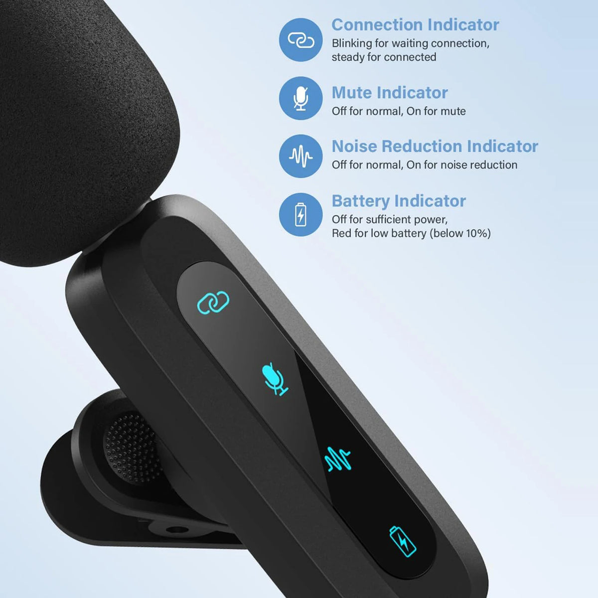 USB-C Wireless Lavalier Microphone Set