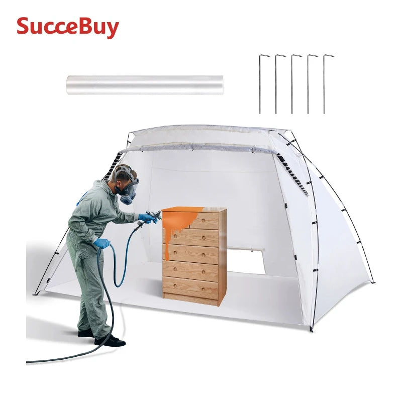 Portable Spray Paint Tent Booth for DIY Furniture & Projects
