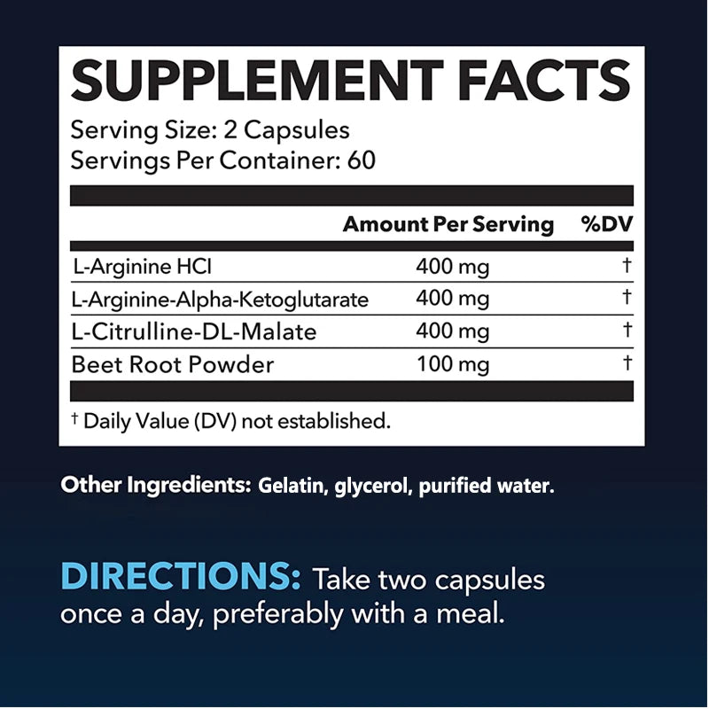 L-Arginine Supplement Capsules