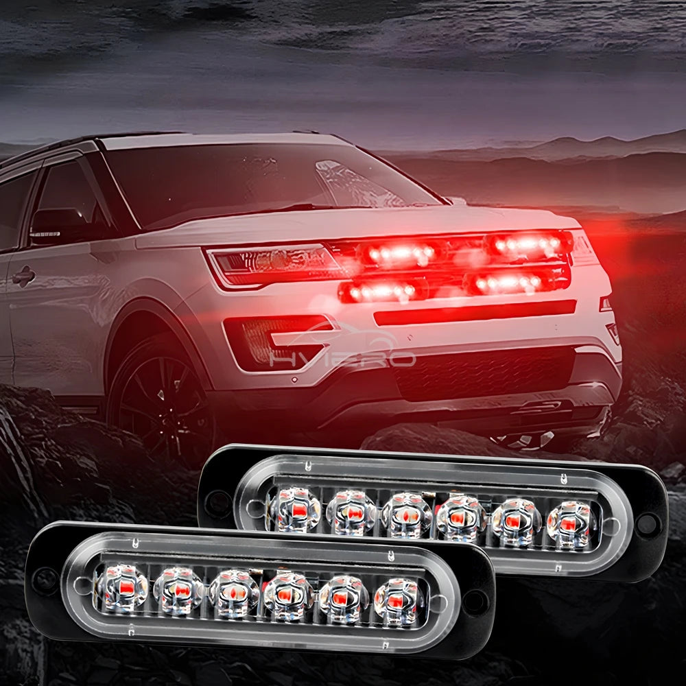 24LED Wireless Car Strobe Emergency Signal Flash Warn Light 12-24V Trailer Automatic Diode Truck Modification Accessories Modify
