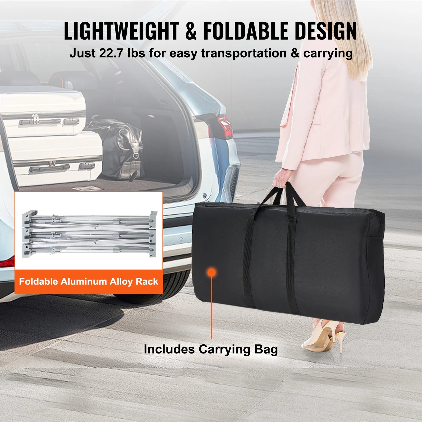 Portable Trade Show Counter Stand Foldable Podium Display Table