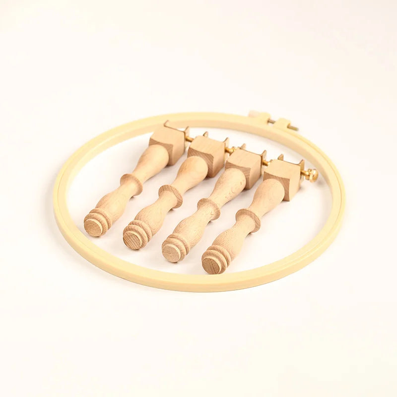 Stand in legno per cerchio ricamo e accessori