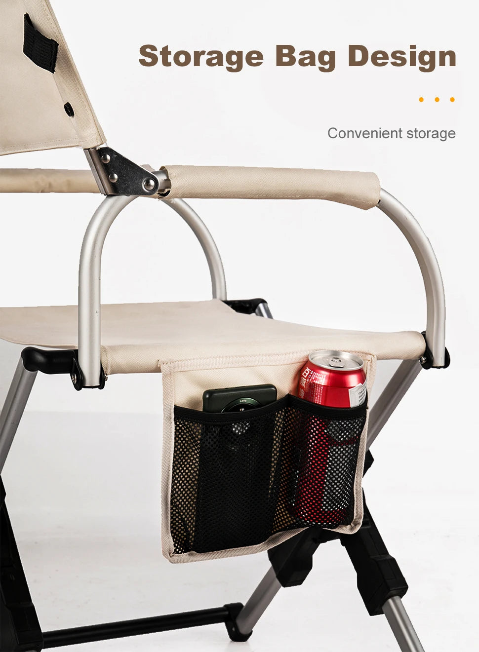 Foldable Director’s Chair for Camping, Beach and Fishing