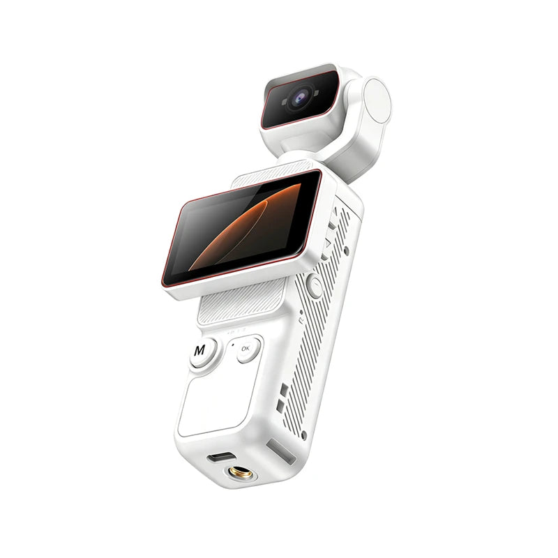 Pocket Action Camera with Rotating Lens