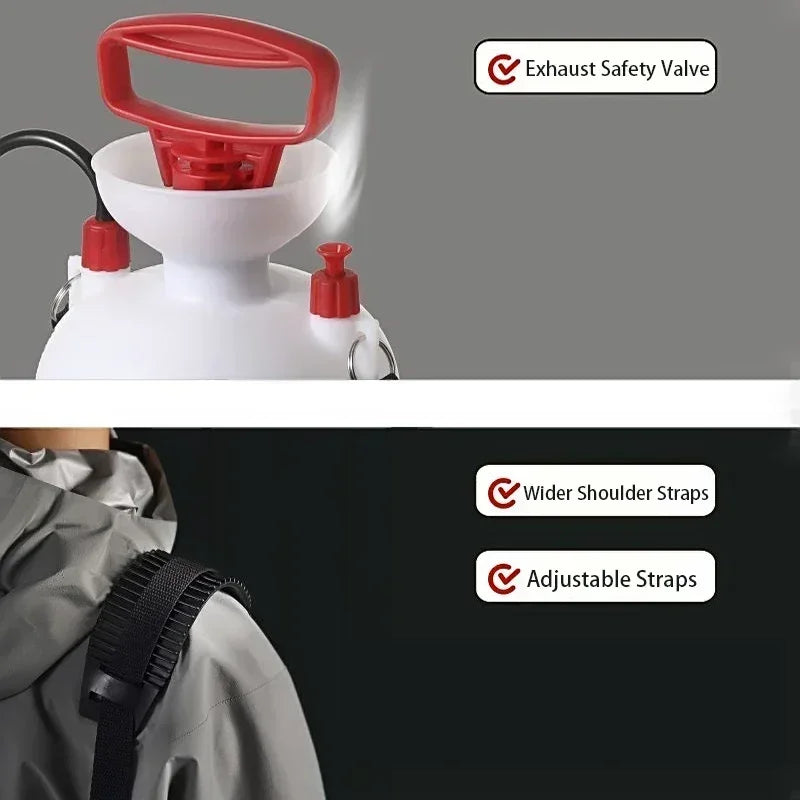 Portable Outdoor Shower with 3m Hose, 4L & 8L