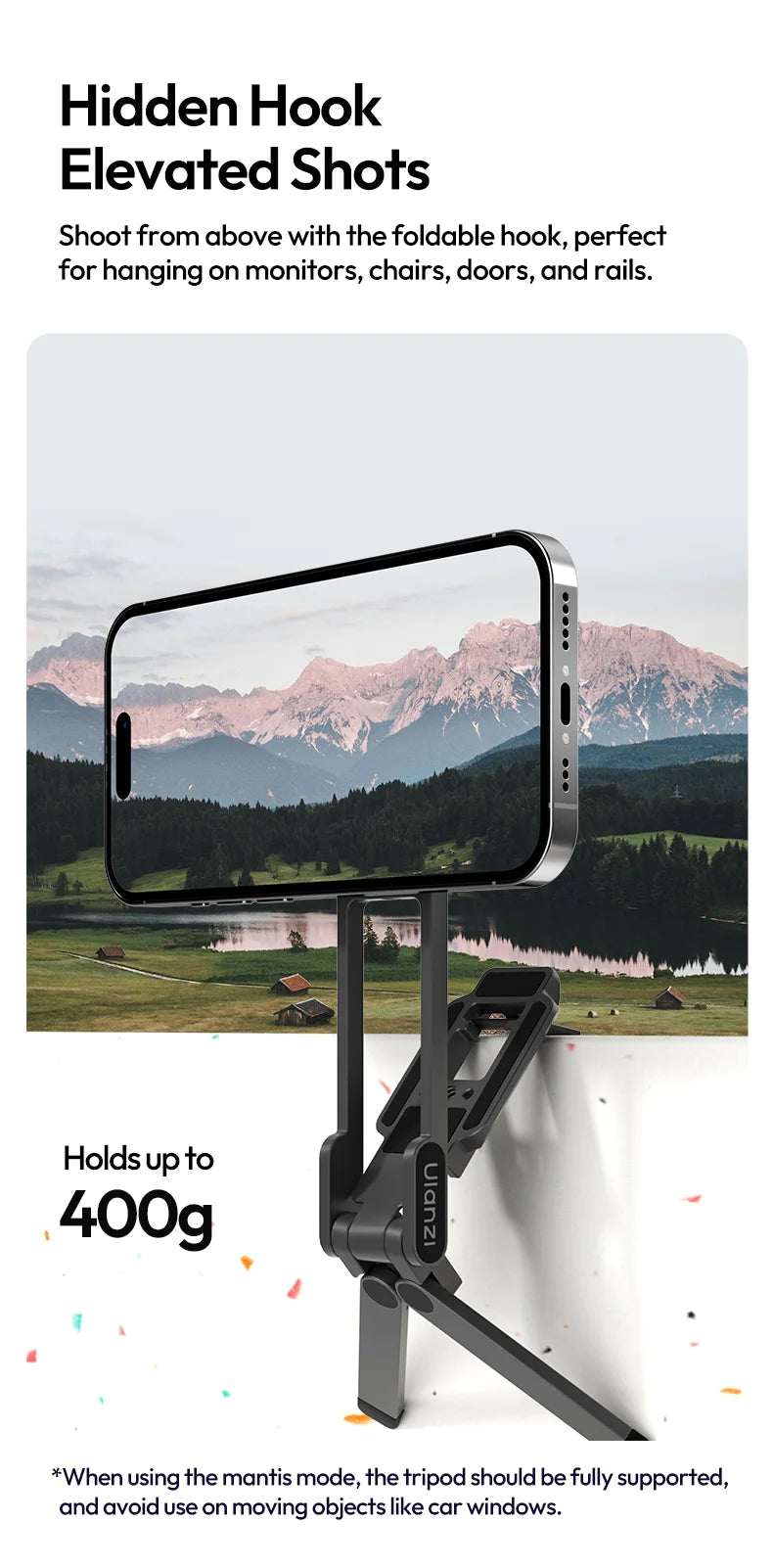 Ulanzi MA38 MagLock Gizli Kancalı Manyetik Telefon Standı