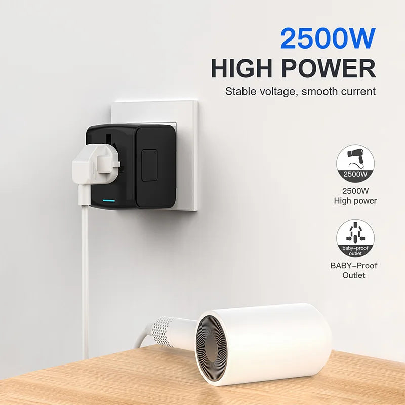 Universal Travel Adapter with USB Charging Ports