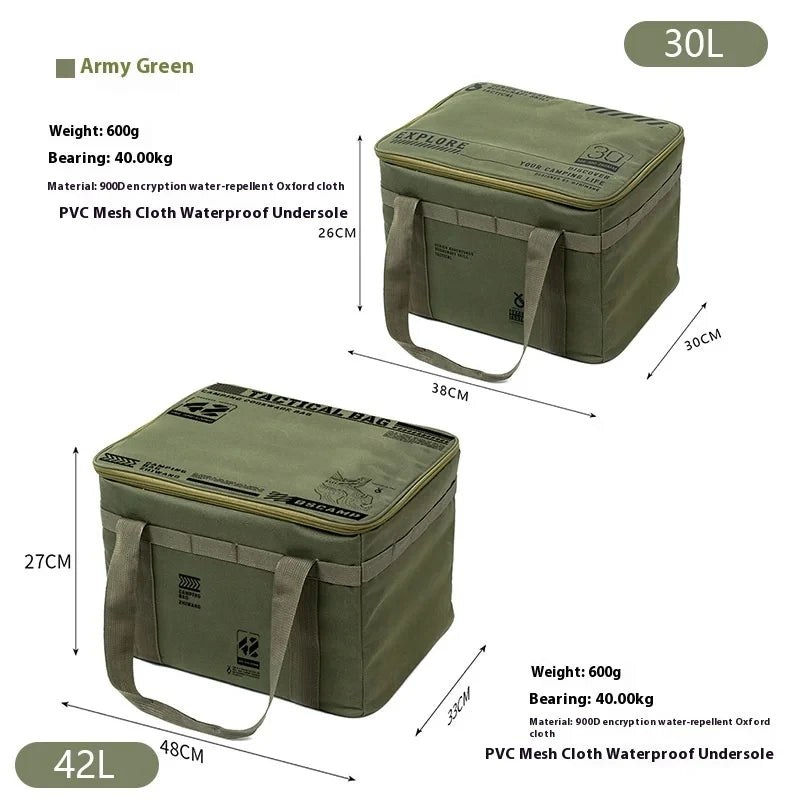 30-42L Tactical Camping Storage Bag Waterproof Folding Box